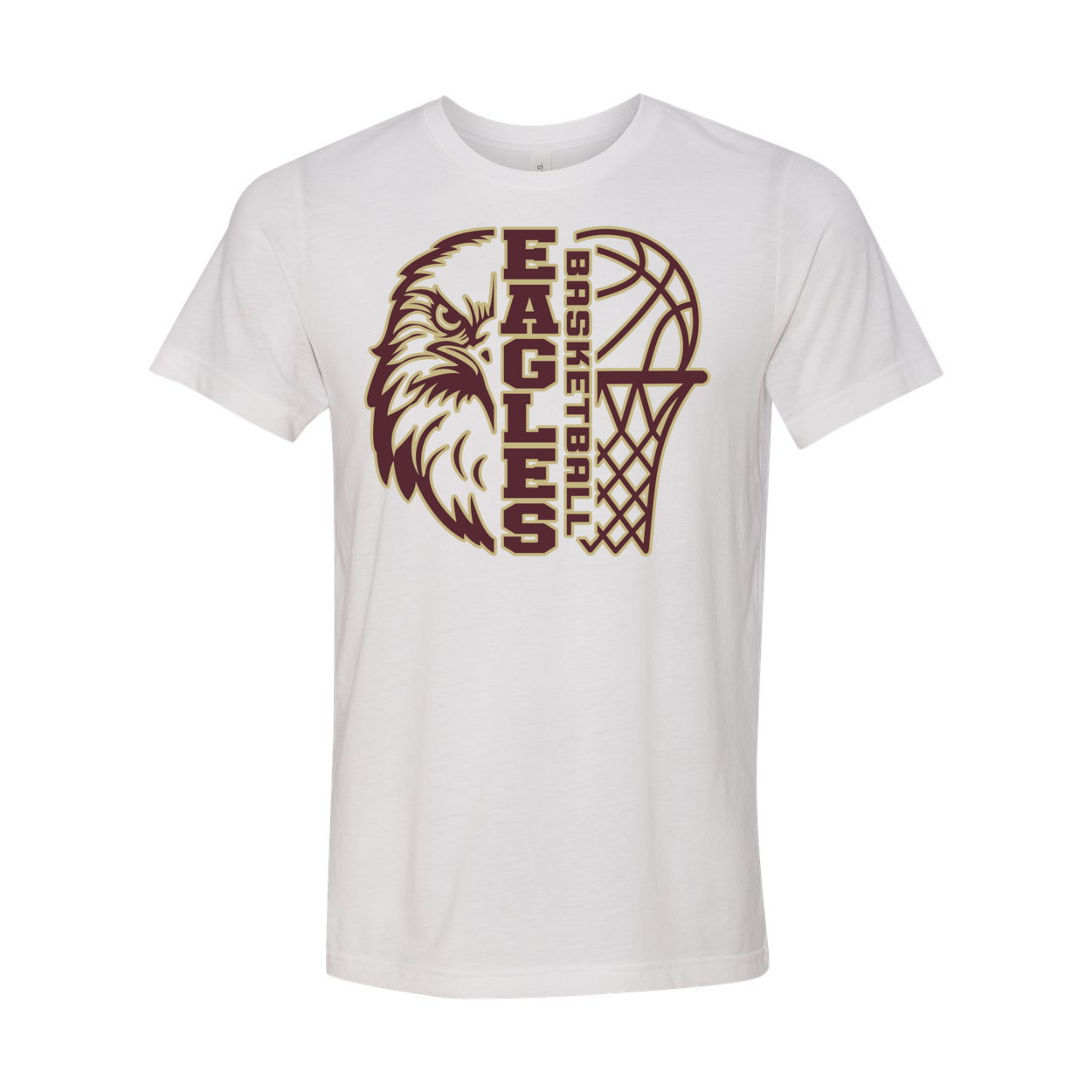 Adult Unisex Super Soft Epic Eagle Basketball Short Sleeve Graphic Tee