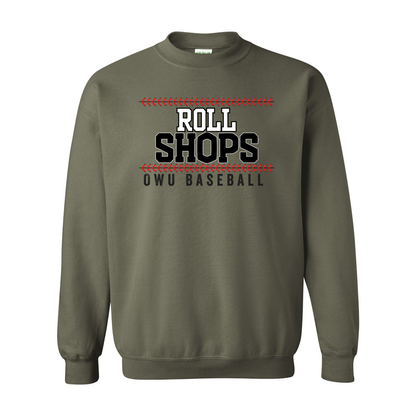 Adult Unisex OWU Roll Shops Baseball Graphic Sweatshirt - Ohio Wesleyan University