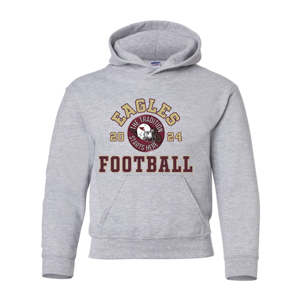 Youth Classic Eagles Tackle Football Graphic Hoodie