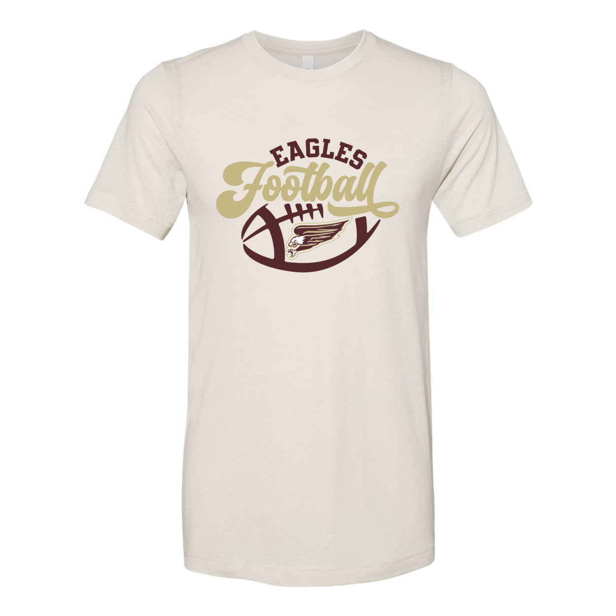 Adult Unisex Super Soft Eagles Football Short Sleeve Graphic Tee