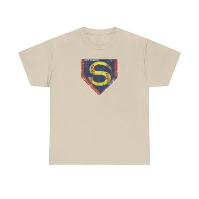 Adult Unisex Stingers Softball Distressed Logo Graphic Short Sleeve Gildan Heavy Tee