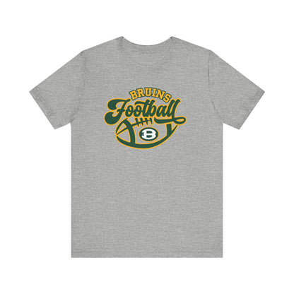 Adult Unisex Bruin Script Football Graphic Short Sleeve Soft Tee