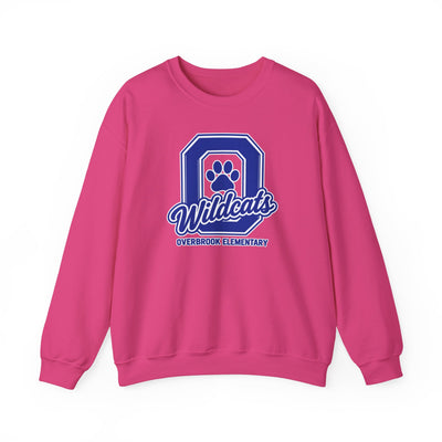 Adult Unisex Overbrook Elementary Wildcats Block Letter Graphic Sweatshirt