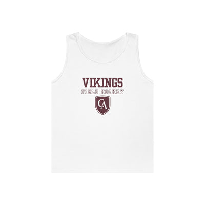 Adult Unisex Columbus Academy Vikings Field Hockey Graphic Gildan Heavy Blend Cotton Tank
