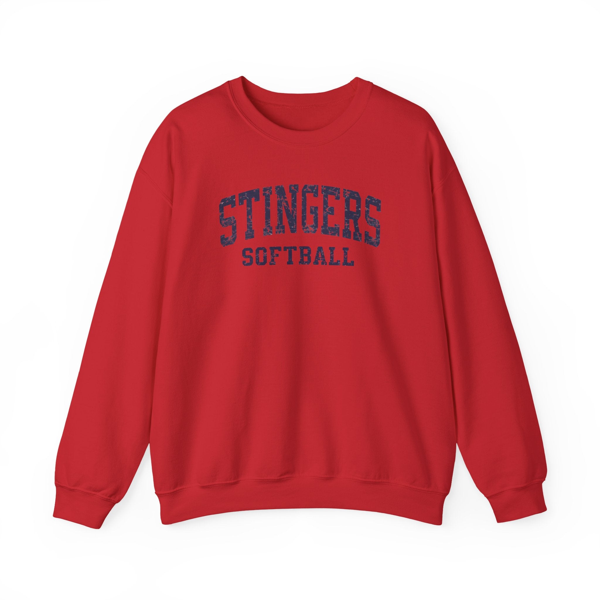 Adult Unisex Stingers Softball Vintage Distressed Graphic Sweatshirt