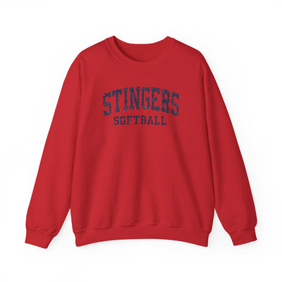 Adult Unisex Stingers Softball Vintage Distressed Graphic Sweatshirt