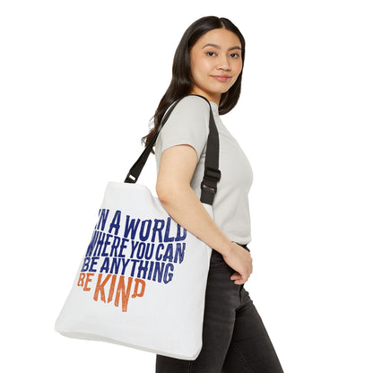 "Be Kind" Bridgeway Graphic Adjustable Tote Bag