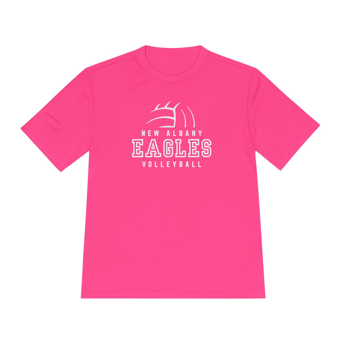 Adult Unisex New Albany Eagles Victory Volleyball Graphic Sport-Tek Competitor Performance Tee