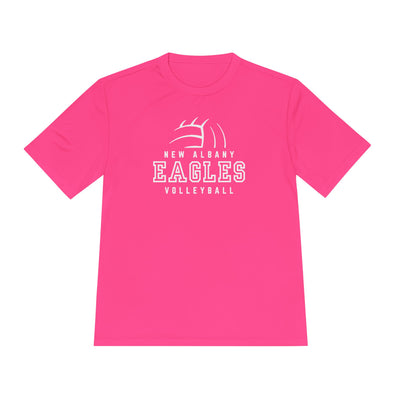 Adult Unisex New Albany Eagles Victory Volleyball Graphic Sport-Tek Competitor Performance Tee