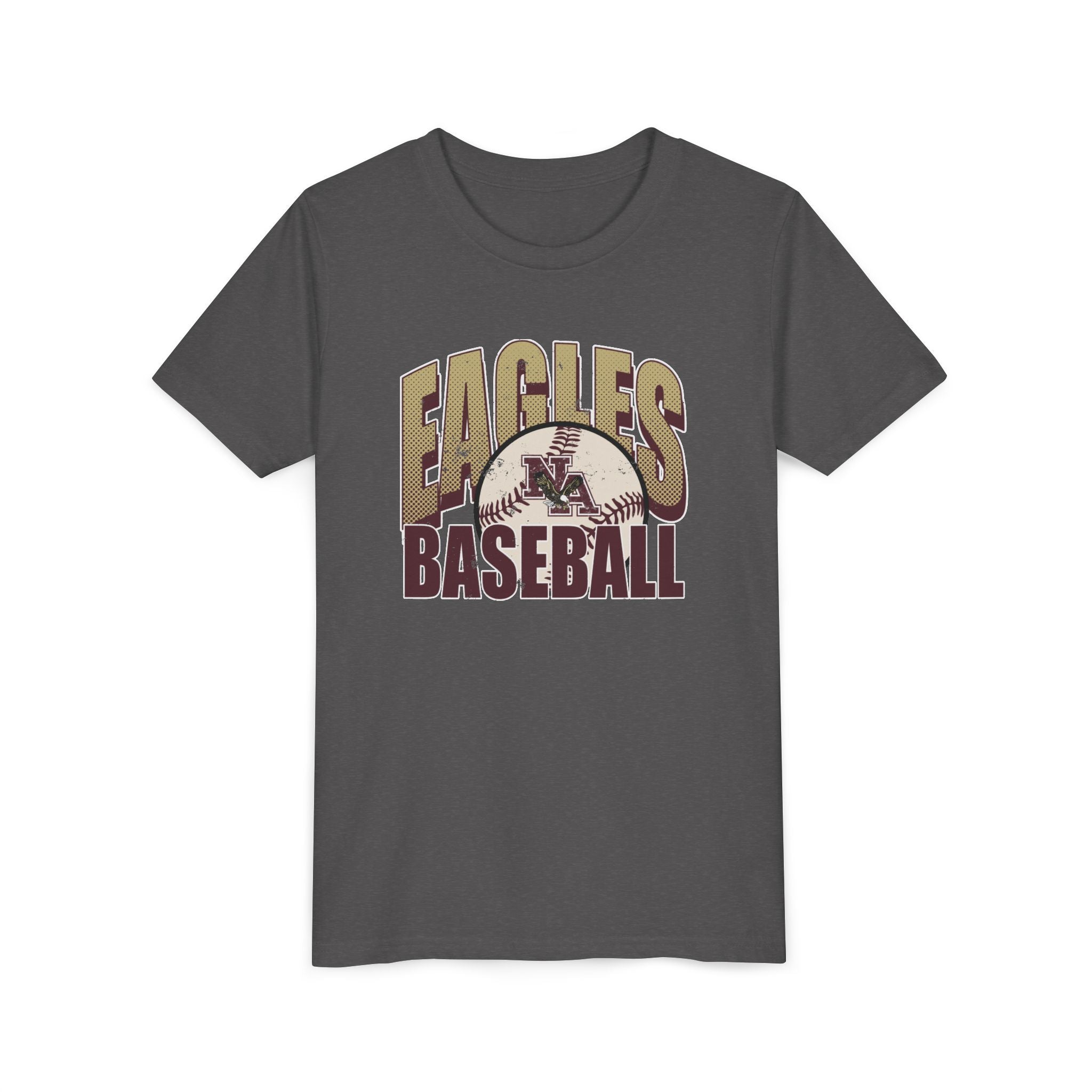 Youth New Albany Eagles Distressed Dugout Graphic Short Sleeve Soft Tee