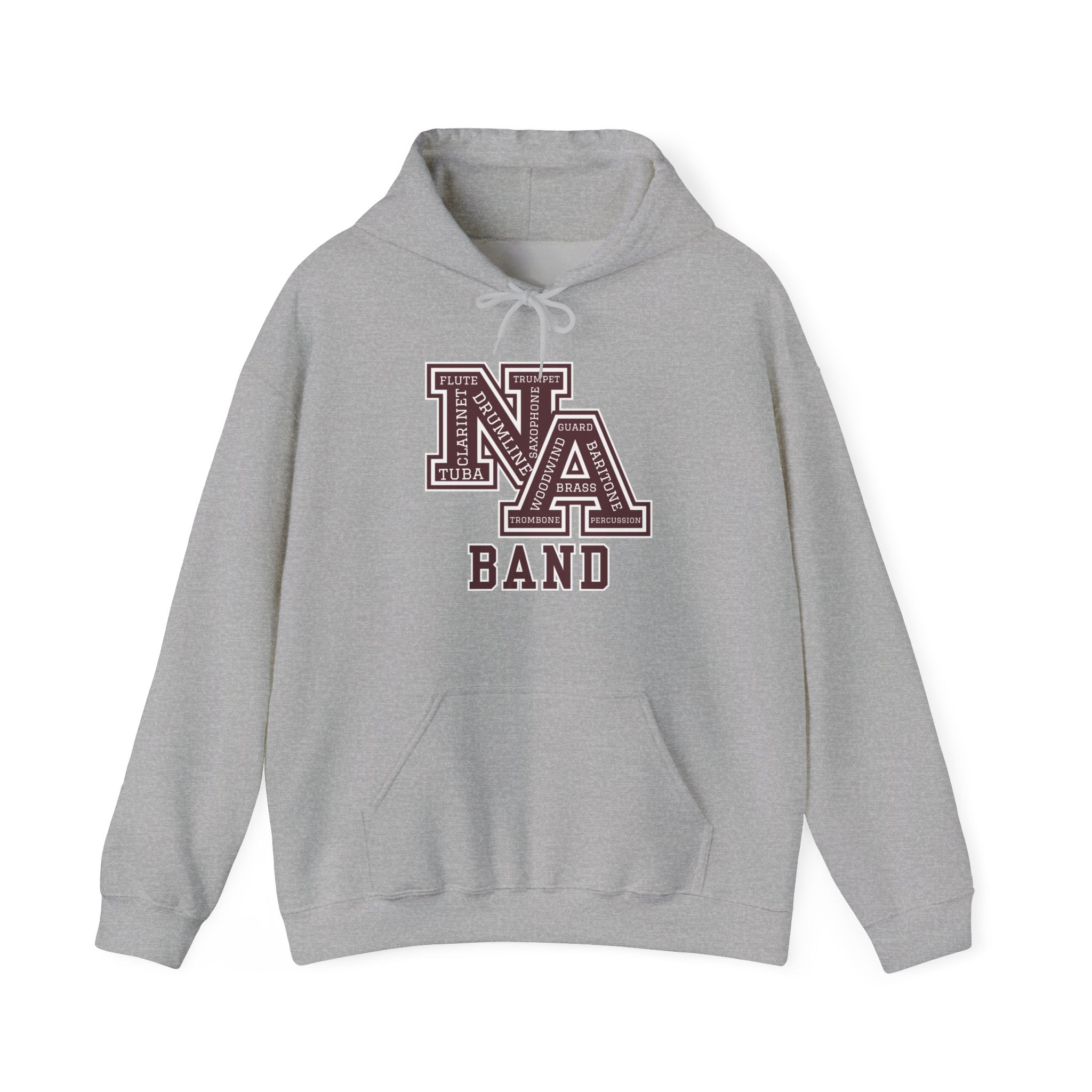 Adult Unisex New Albany Band Word Logo Graphic Hoodie