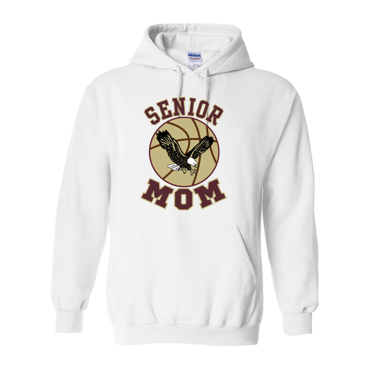 Adult Unisex Senior Basketball Mom Graphic Hoodie