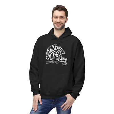 Adult Unisex Westerville Central Hustle Helmet Graphic Soft Style Hoodie