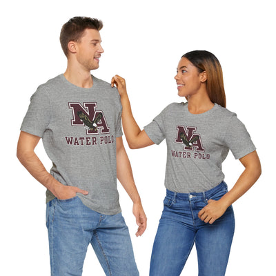 Adult Unisex New Albany Water Polo Classic Maroon Logo Graphic Short Sleeve Soft Tee