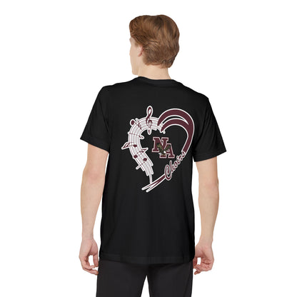 Adult Unisex New Albany Choirs Heart Graphic Pocket T-shirt