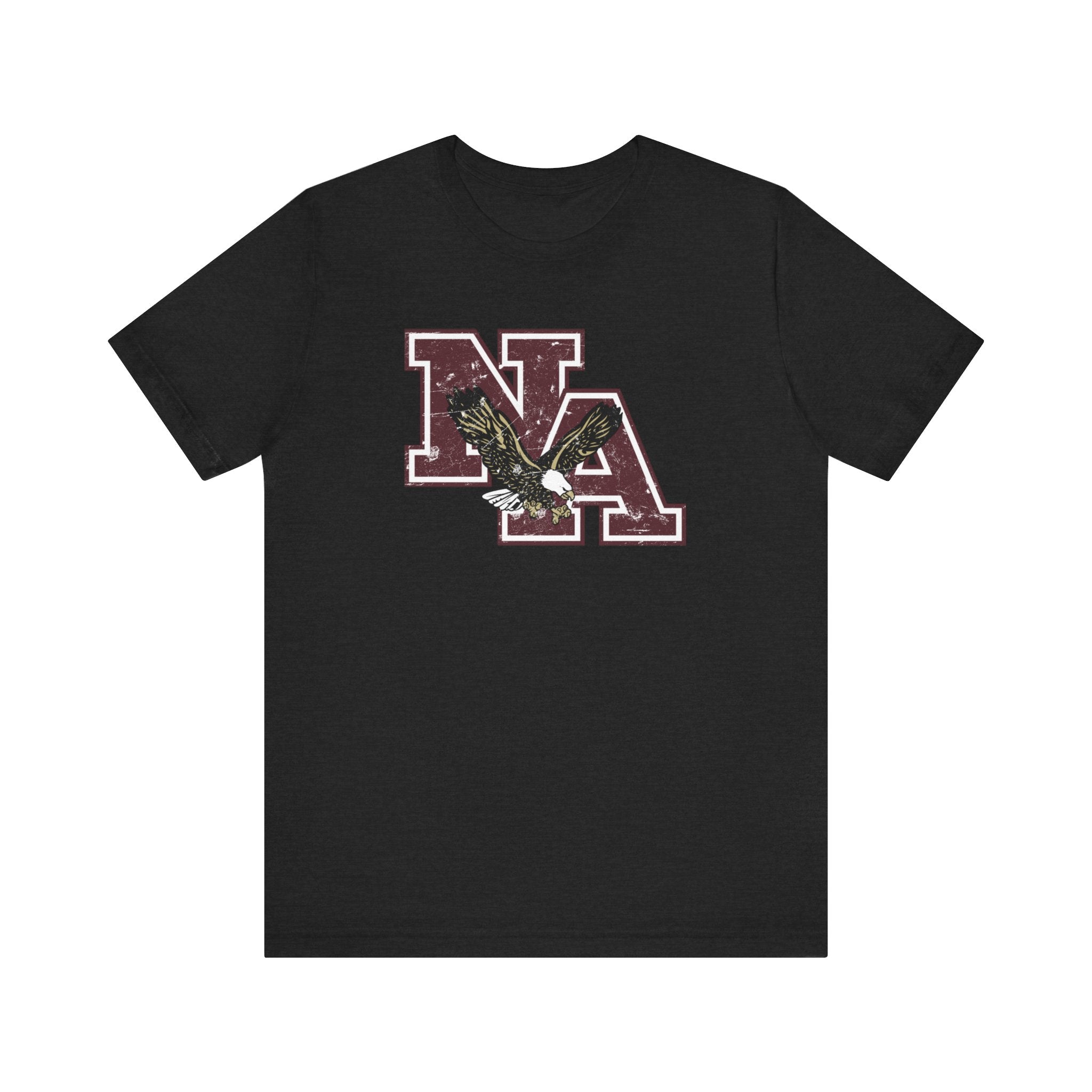Adult Unisex Vintage Distressed Maroon Logo Short Sleeve Soft Tee