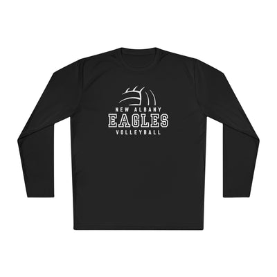 Adult Unisex New Albany Eagles Victory Volleyball Graphic Sport-Tek Competitor Performance Long Sleeve Tee
