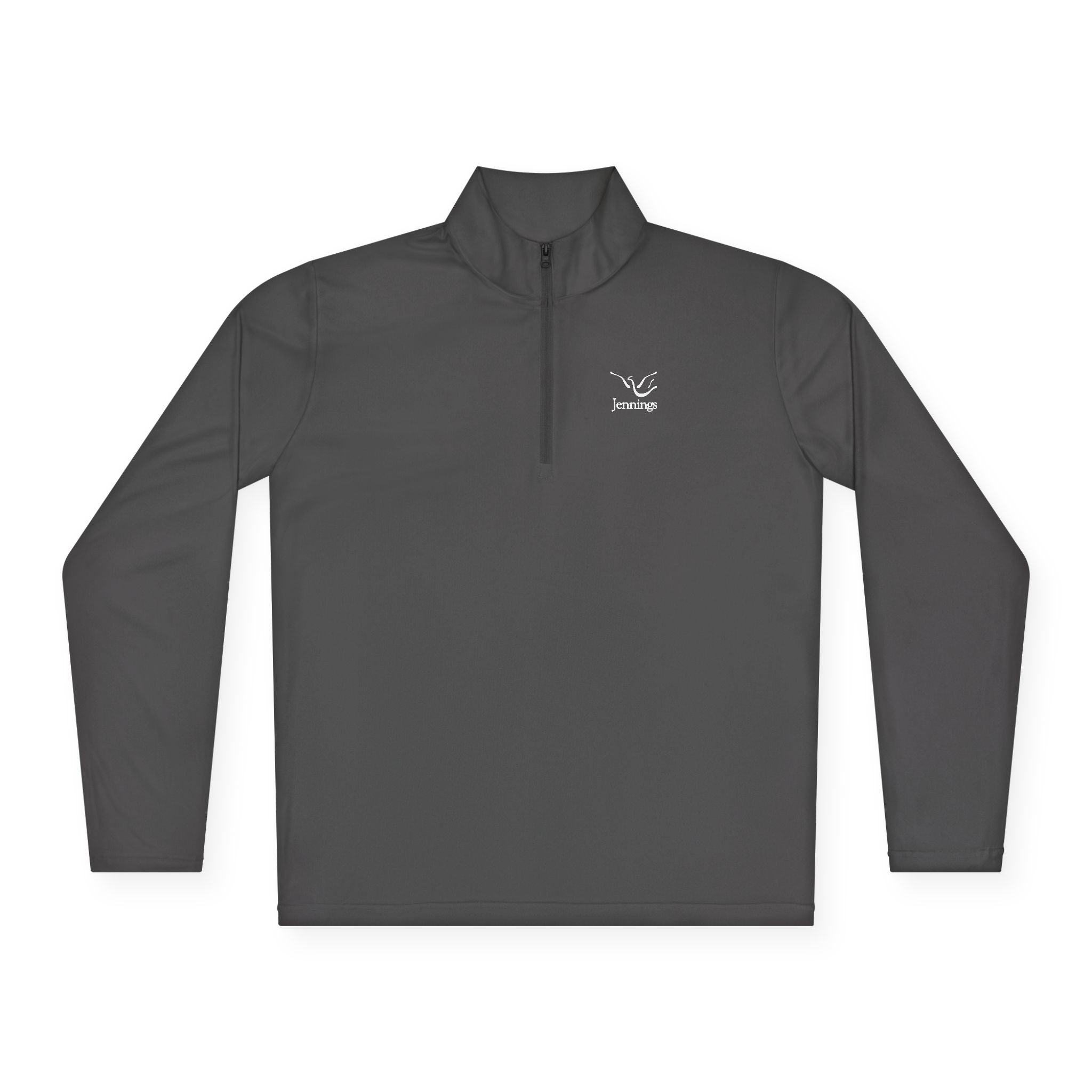 Adult Unisex Sport-Tek Competitor Performance Quarter-Zip Pullover - White Jennings Logo