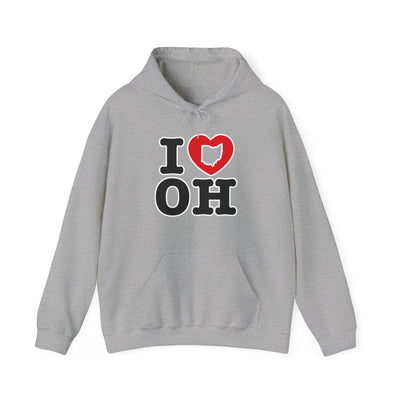 Adult Unisex I Heart OH Graphic Hoodie