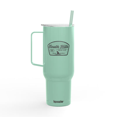 South Hills Swim Club Home of the Sharks Engraved 40oz Insulated Tumbler with Lid
