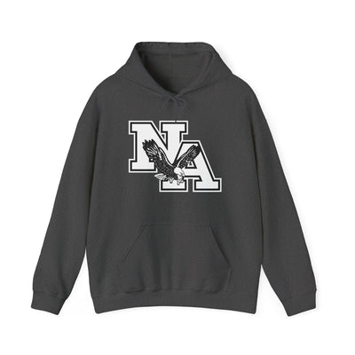 Adult Unisex White/Black Classic NA Logo Graphic Hoodie