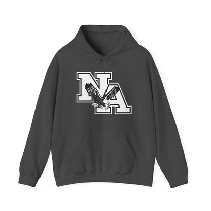 Adult Unisex White/Black Classic NA Logo Graphic Hoodie