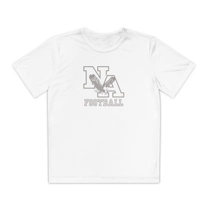 Youth New Albany Tonal Football Logo Graphic Short Sleeve Performance Tee