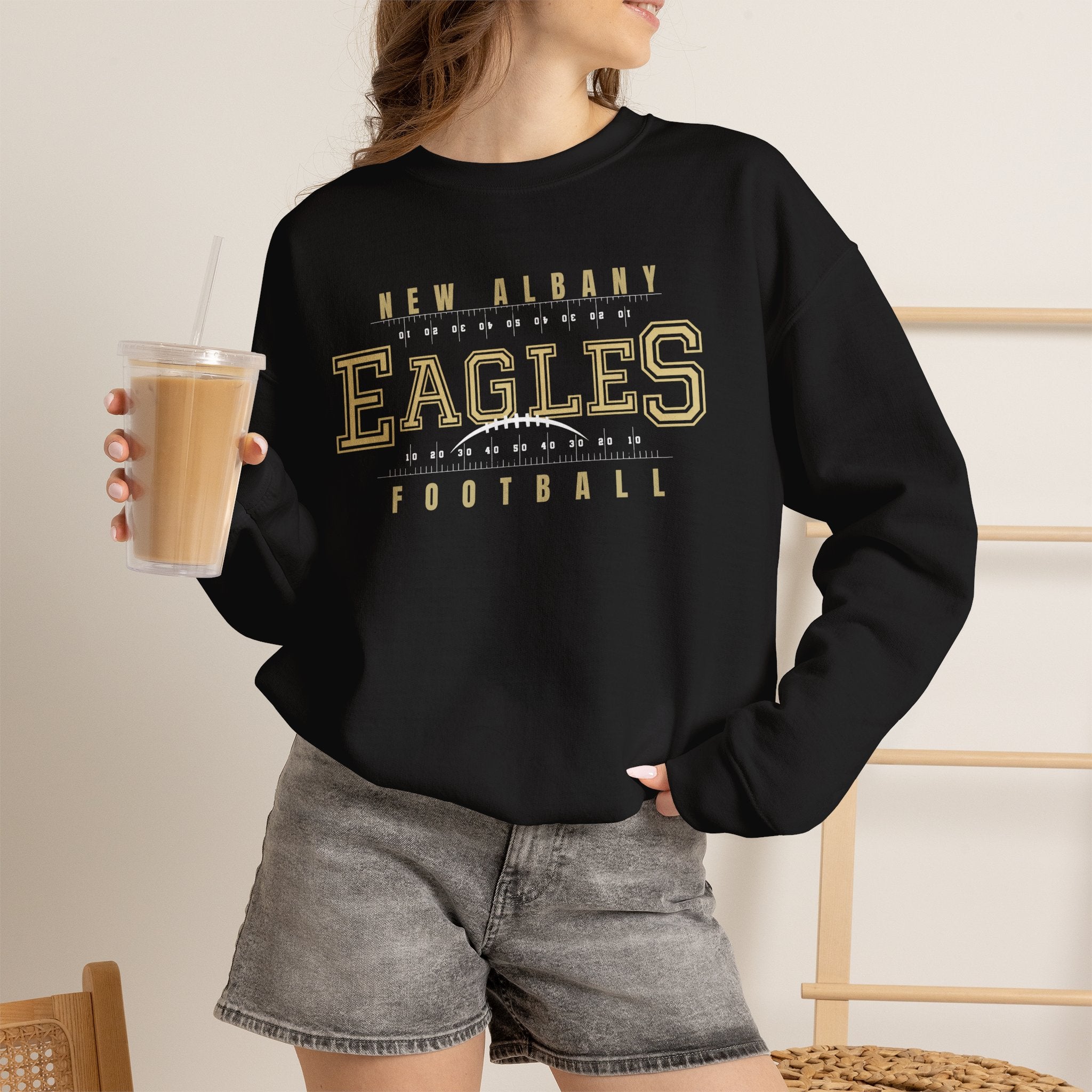 Adult Unisex New Albany Football Defend the Field Graphic Sweatshirt