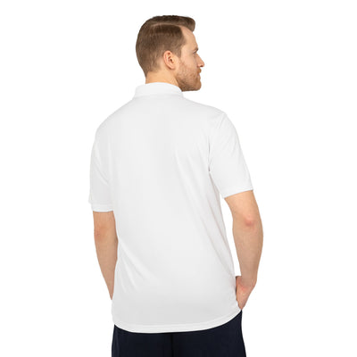 Adult Unisex Adidas Performance Polo with Classic Black Logo Embroidery