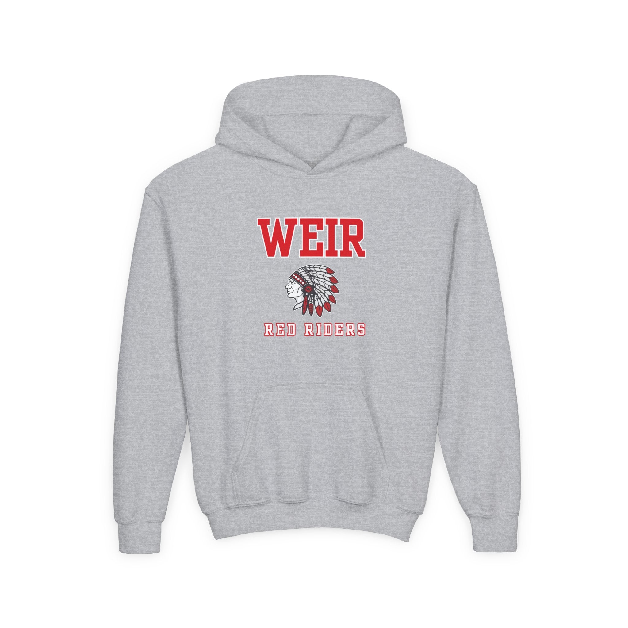 Youth Weir Red Riders Classic Mascot Graphic  Hoodie