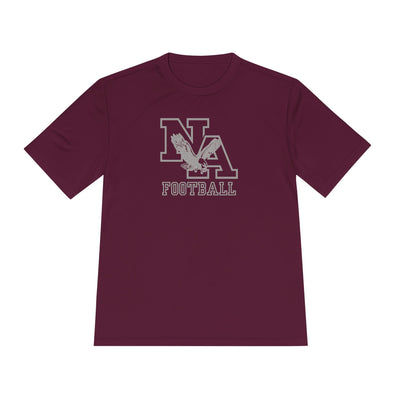 Adult Unisex New Albany Tonal Football Logo Graphic Short Sleeve Performance Tee