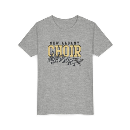 Youth New Albany Choir Digital Glitter Graphic Short Sleeve Soft Tee