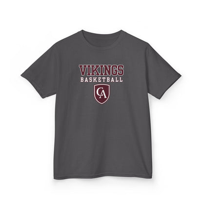 Youth Columbus Academy Vikings Basketball Graphic Short Sleeve Gildan Heavy Tee