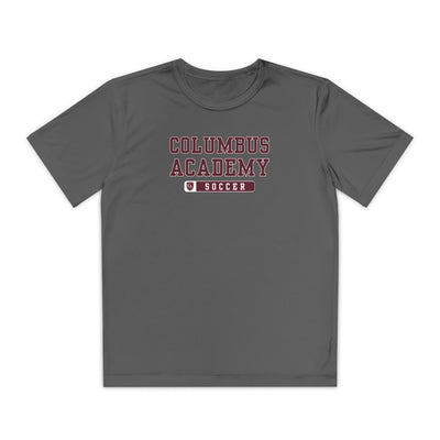 Youth Columbus Academy Soccer Graphic Sport-Tek Competitor Performance Tee