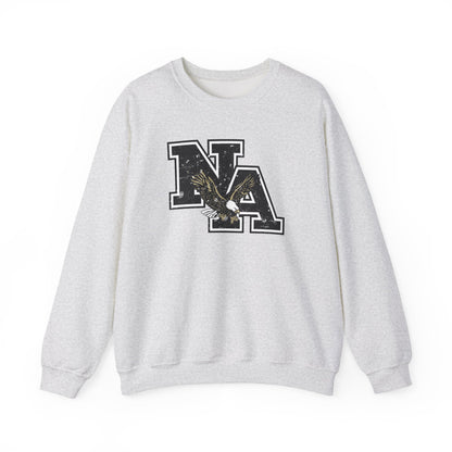 Adult Unisex Vintage Distressed Black Logo Graphic Sweatshirt