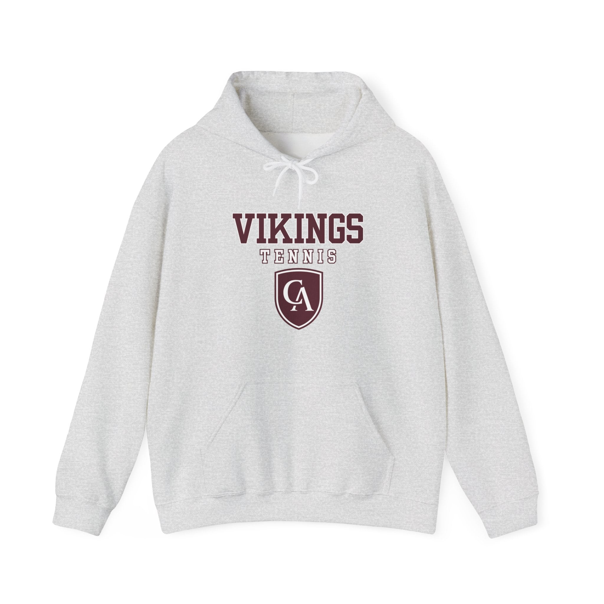 Adult Unisex Columbus Academy Vikings Tennis Graphic Gildan Heavy Blend Hoodie