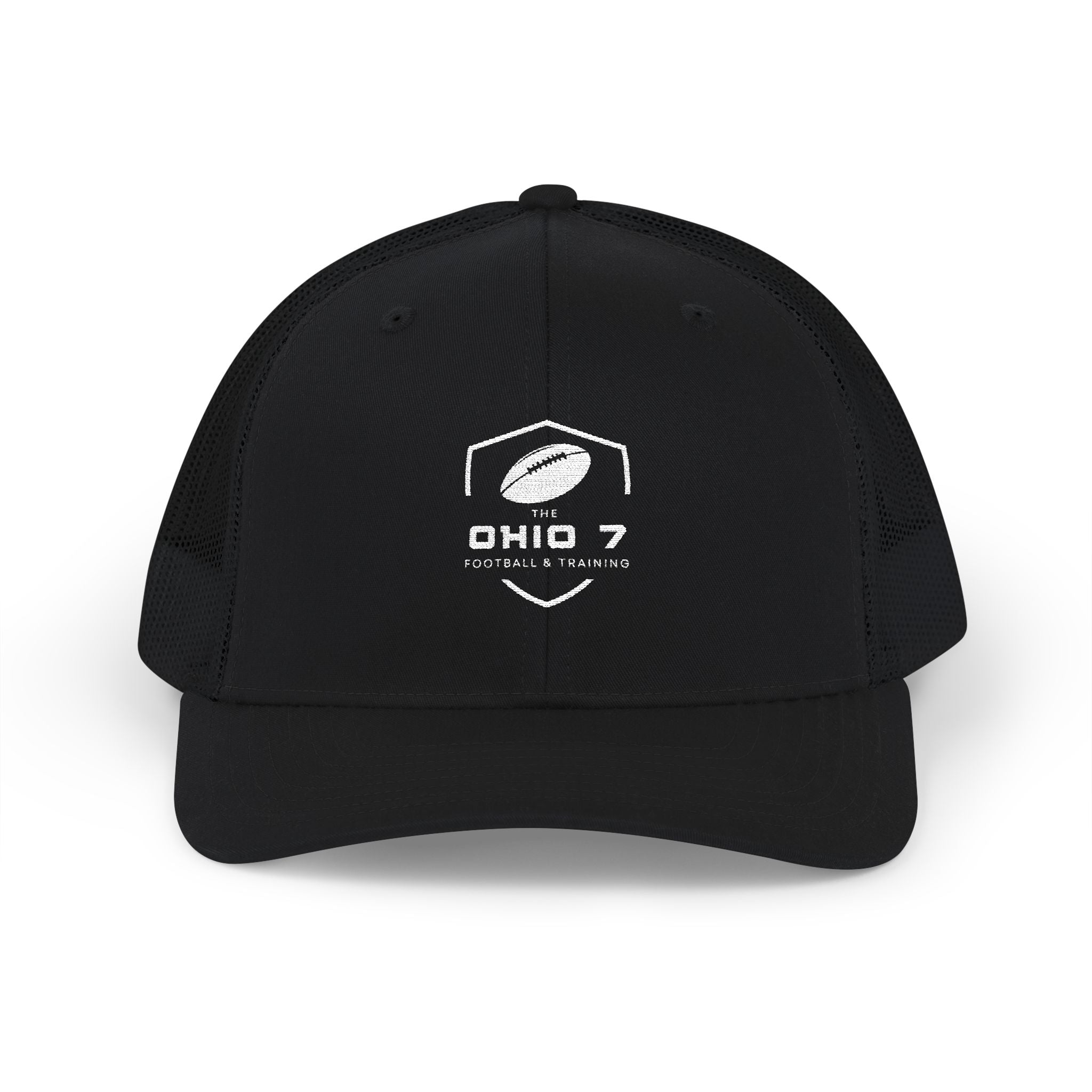 Adult Unisex The Ohio 7 White Logo Embroidered Richardson 112 Snapback Trucker Hat