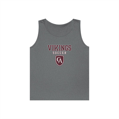 Adult Unisex Columbus Academy Vikings Soccer Graphic Gildan Heavy Blend Cotton Tank