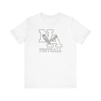 Adult Unisex New Albany Tonal Football Logo Graphic Short Sleeve Soft Tee
