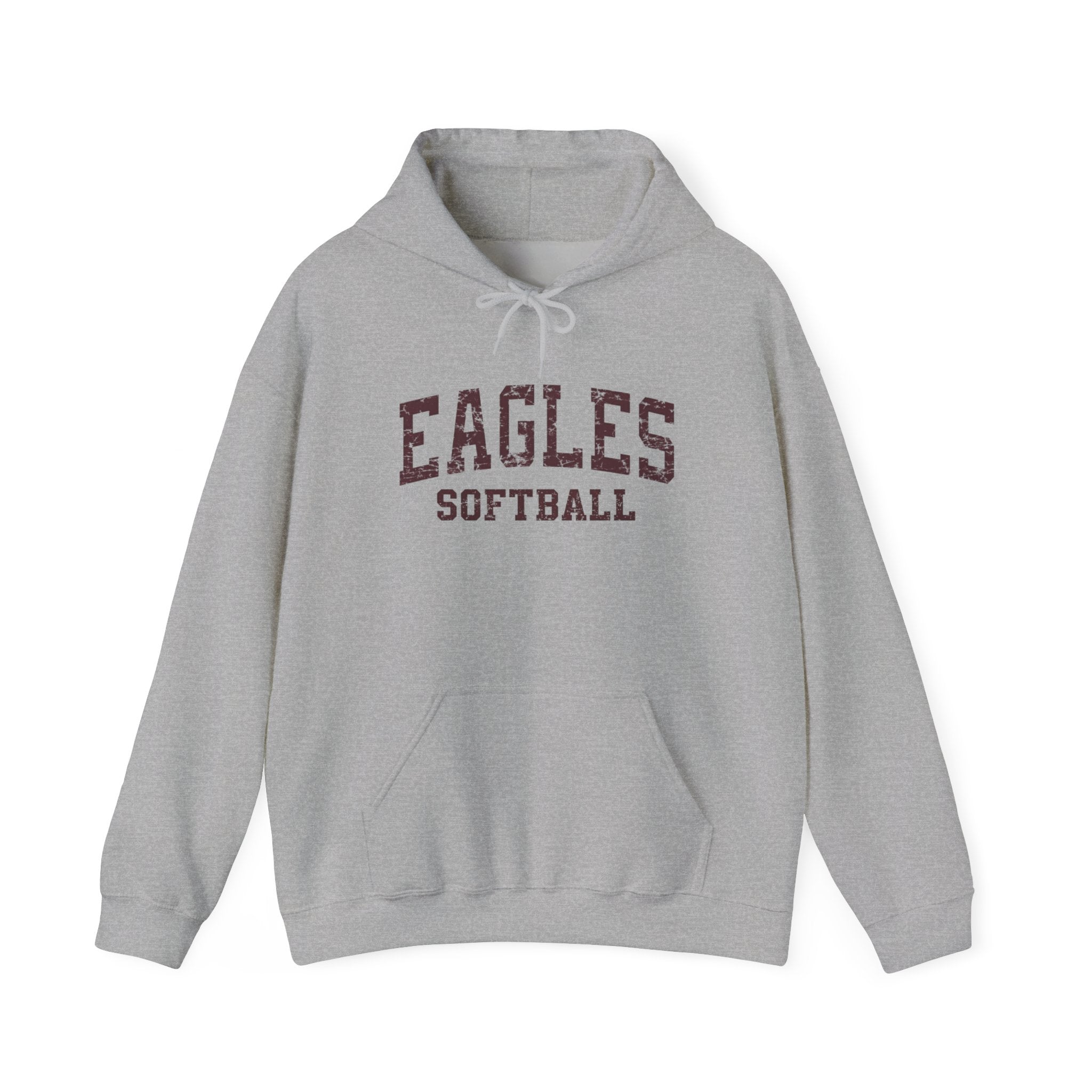 Adult Unisex New Albany Eagles Softball Vintage Distressed Graphic Hoodie