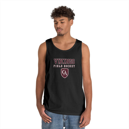 Adult Unisex Columbus Academy Vikings Field Hockey Graphic Gildan Heavy Blend Cotton Tank
