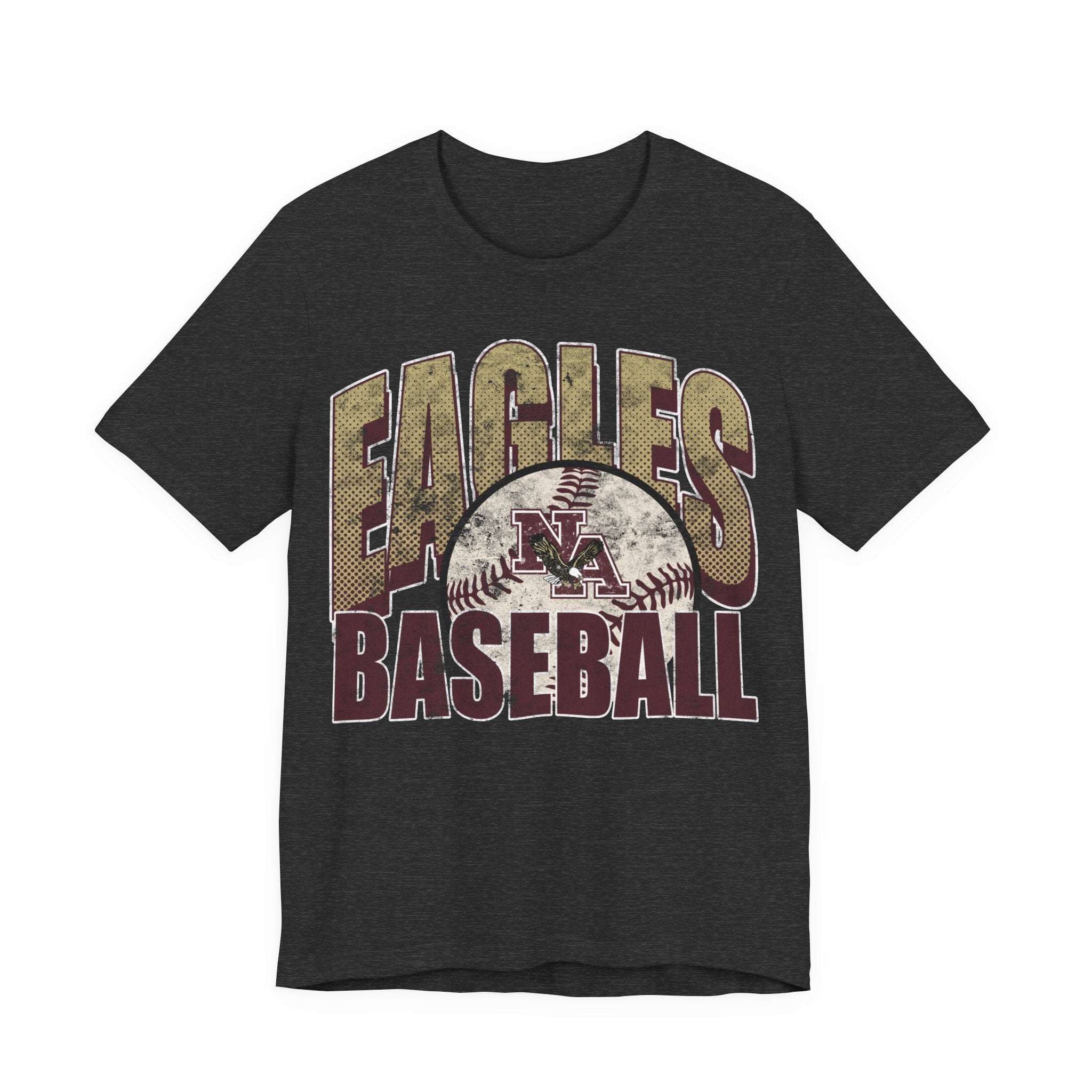 Adult Unisex New Albany Eagles Distressed Dugout Graphic Short Sleeve Soft Tee