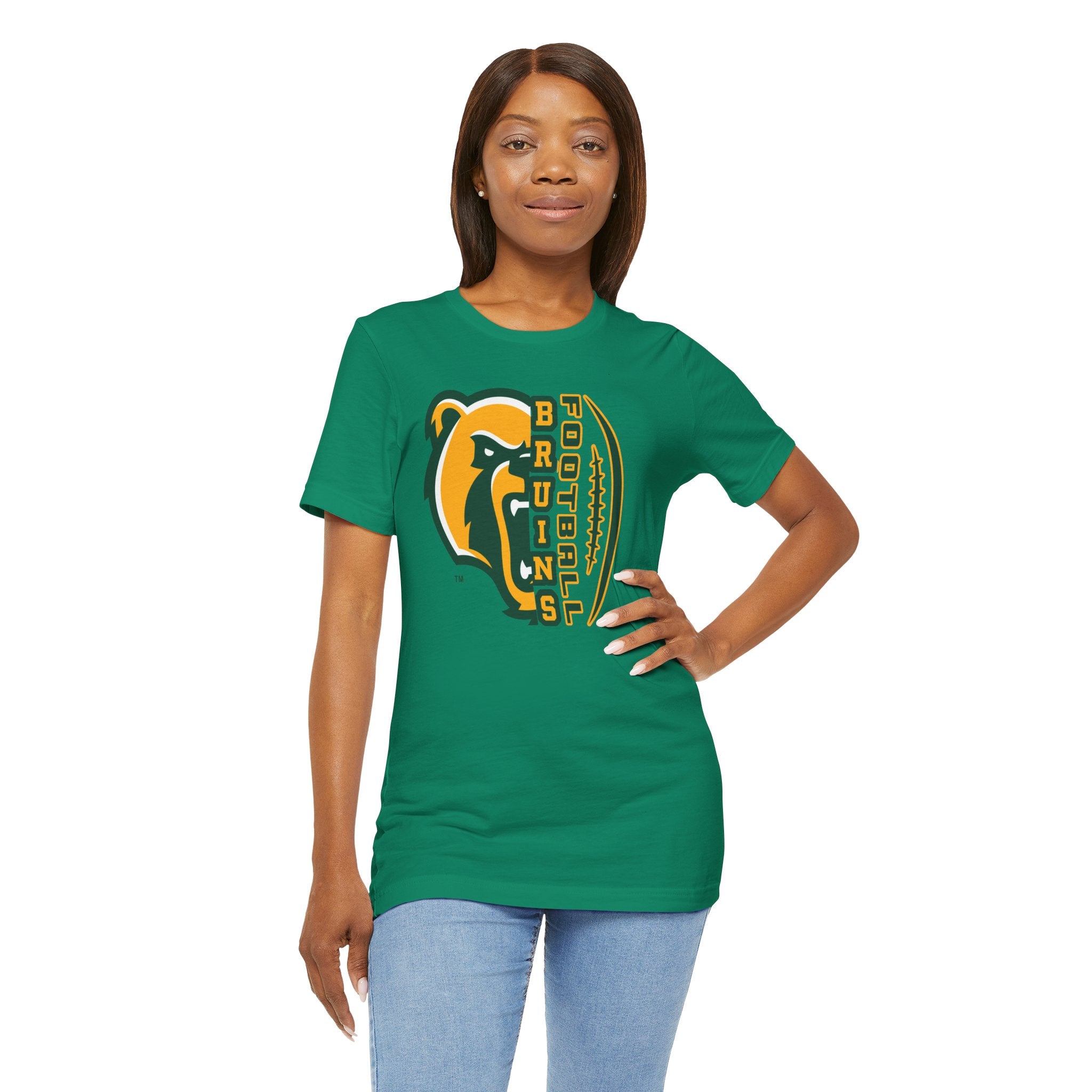 Adult Unisex Epic Bruin Football Graphic Short Sleeve Soft Tee