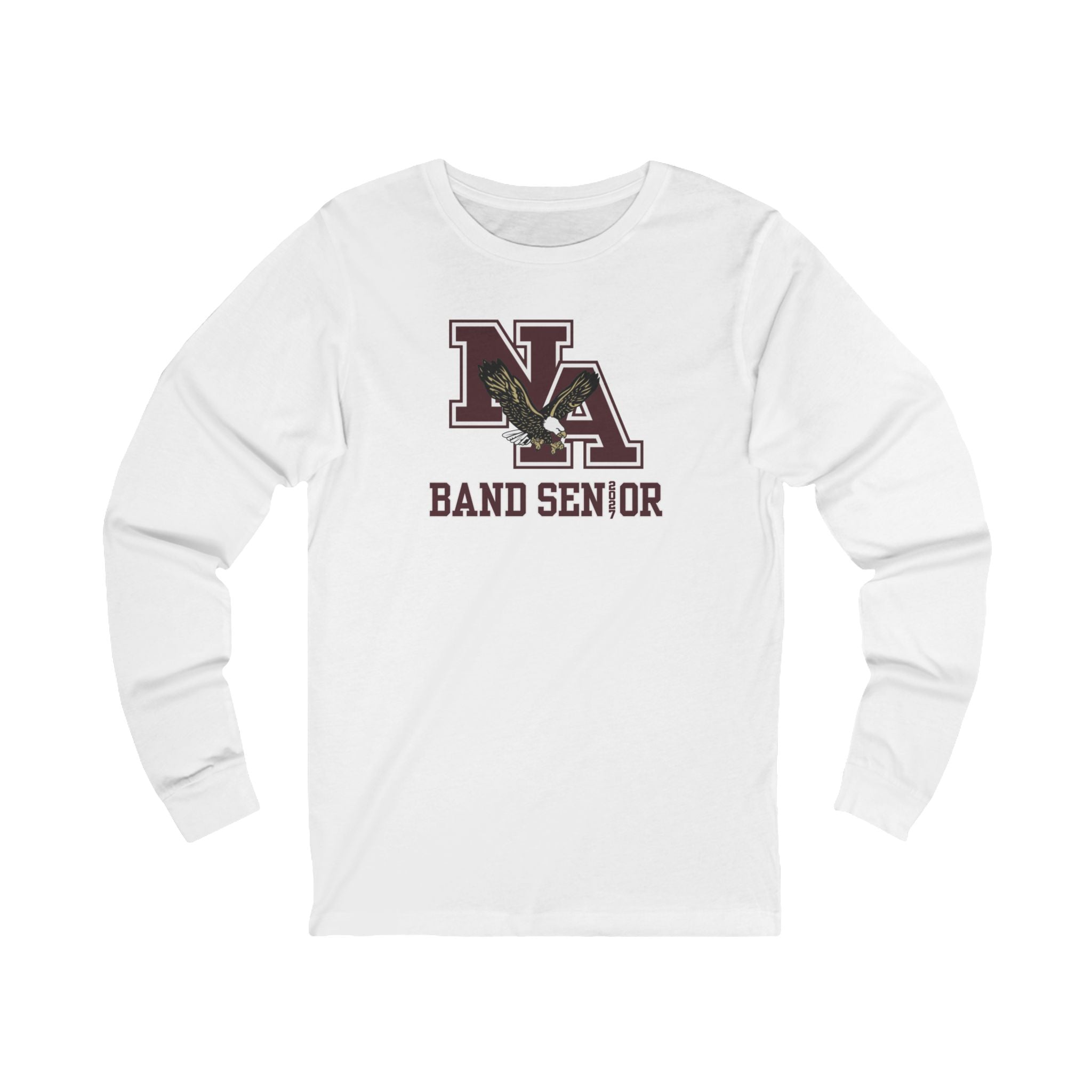 Adult Unisex New Albany Band 2027 Senior Graphic Long Sleeve Bella + Canvas Soft Tee