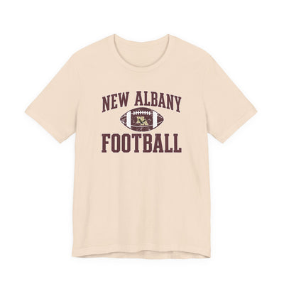 Adult Unisex New Albany Football Pride Graphic Short Sleeve Soft Tee