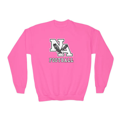 Youth Classic Logo White Football Graphic Sweatshirt