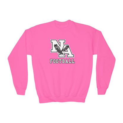 Youth Classic Logo White Football Graphic Sweatshirt