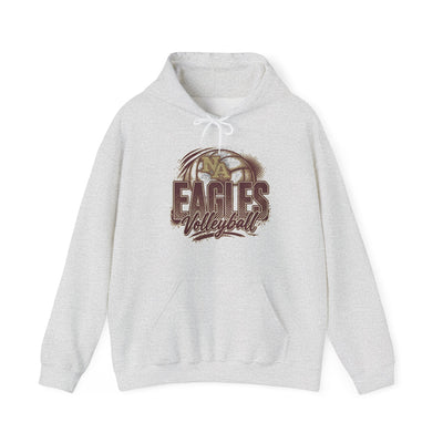 Adult Unisex New Albany Eagles Ombre Volleyball Graphic Hoodie