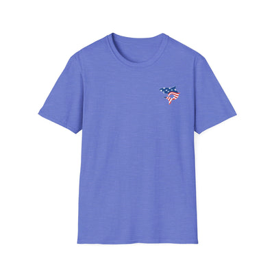 Adult Unisex South Hills Swim Club Patriotic Graphic Short Sleeve Gildan Softstyle Tee