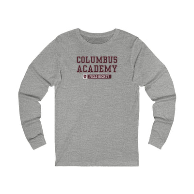 Adult Unisex Columbus Academy Field Hockey Graphic Long Sleeve Bella + Canvas Soft Tee